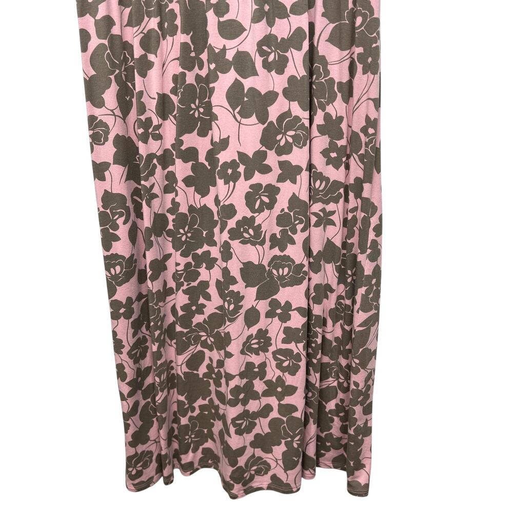 Garnet Hill Floral Babydoll Midi Dress Womens Large Stretch Fairy Cottagecore - Picture 11 of 15